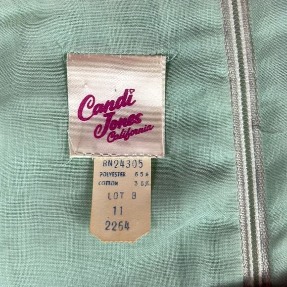 Vintage Green Lace Maxi Dress - Picture 8 of 13